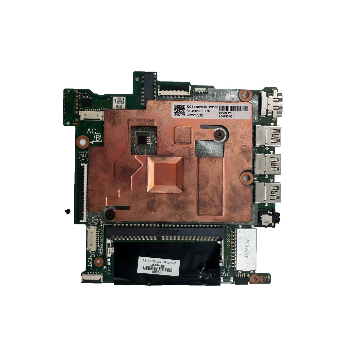 DEFECTIVE HP Stream 14-CB Intel Celeron N4000 Laptop Motherboard L16995-601