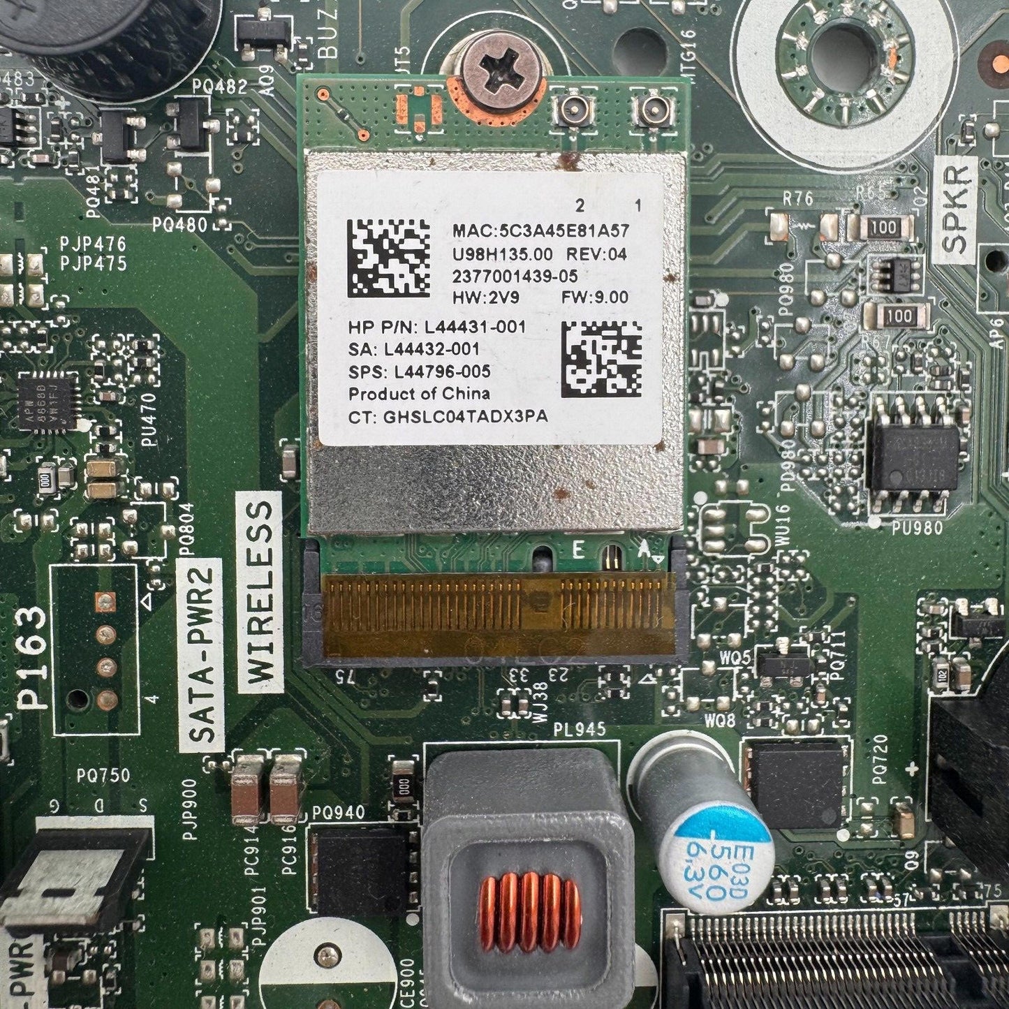 DEFECTIVE HP PAVILION TG01 MOTHERBOARD l75365-001 *FOR PARTS OR REPAIR*