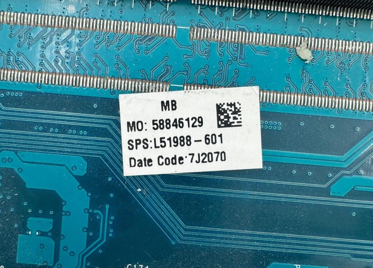 DEFECTIVE HP PAVILION 15-DW 15-DU MOTHERBOARD L51988-601 *FOR PARTS OR REPAIR*