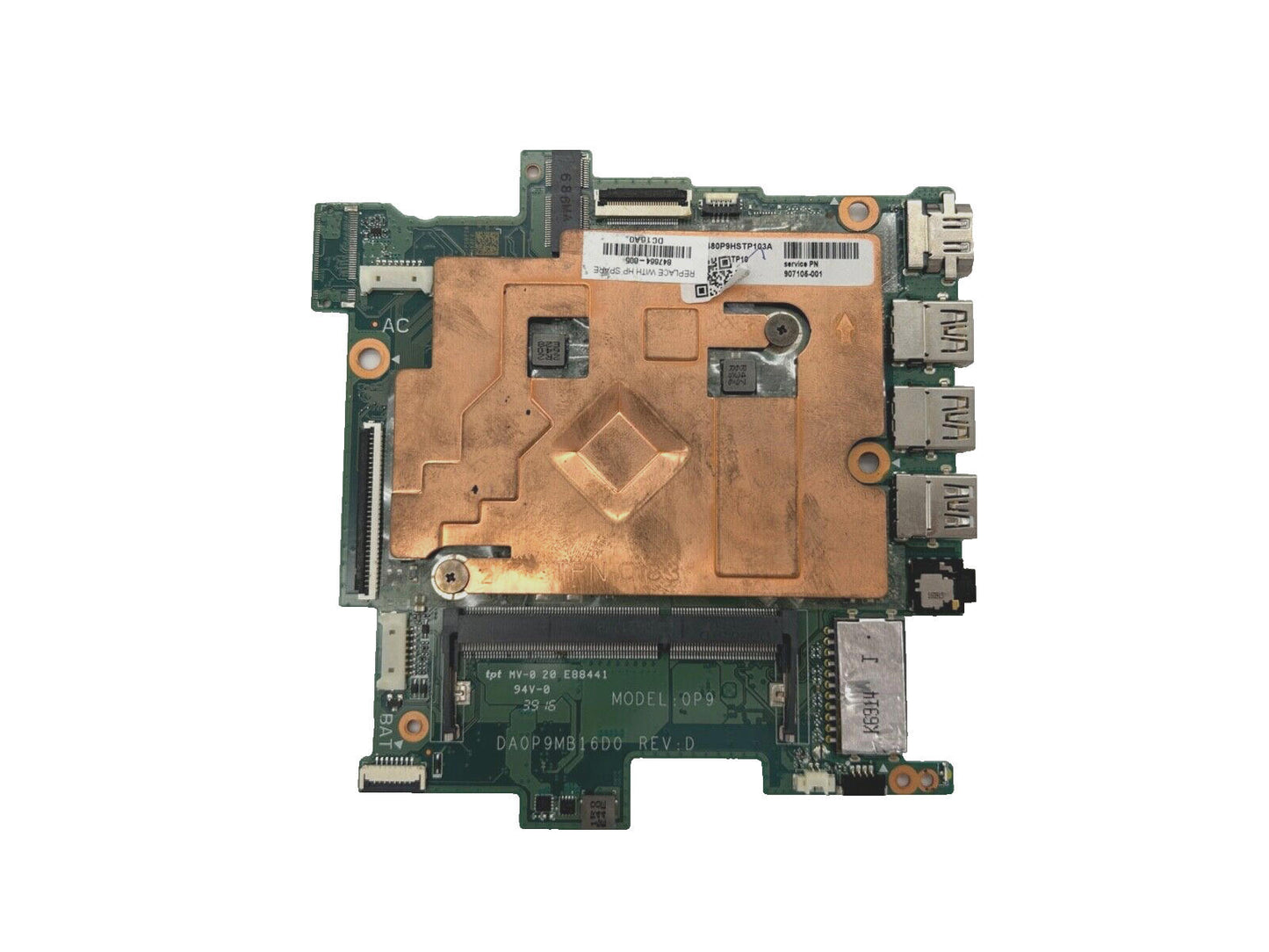 DEFECTIVE HP MOTHERBOARD INTEL N3060 STREAM 14-CB L45405-601 DA0P9MB16D0