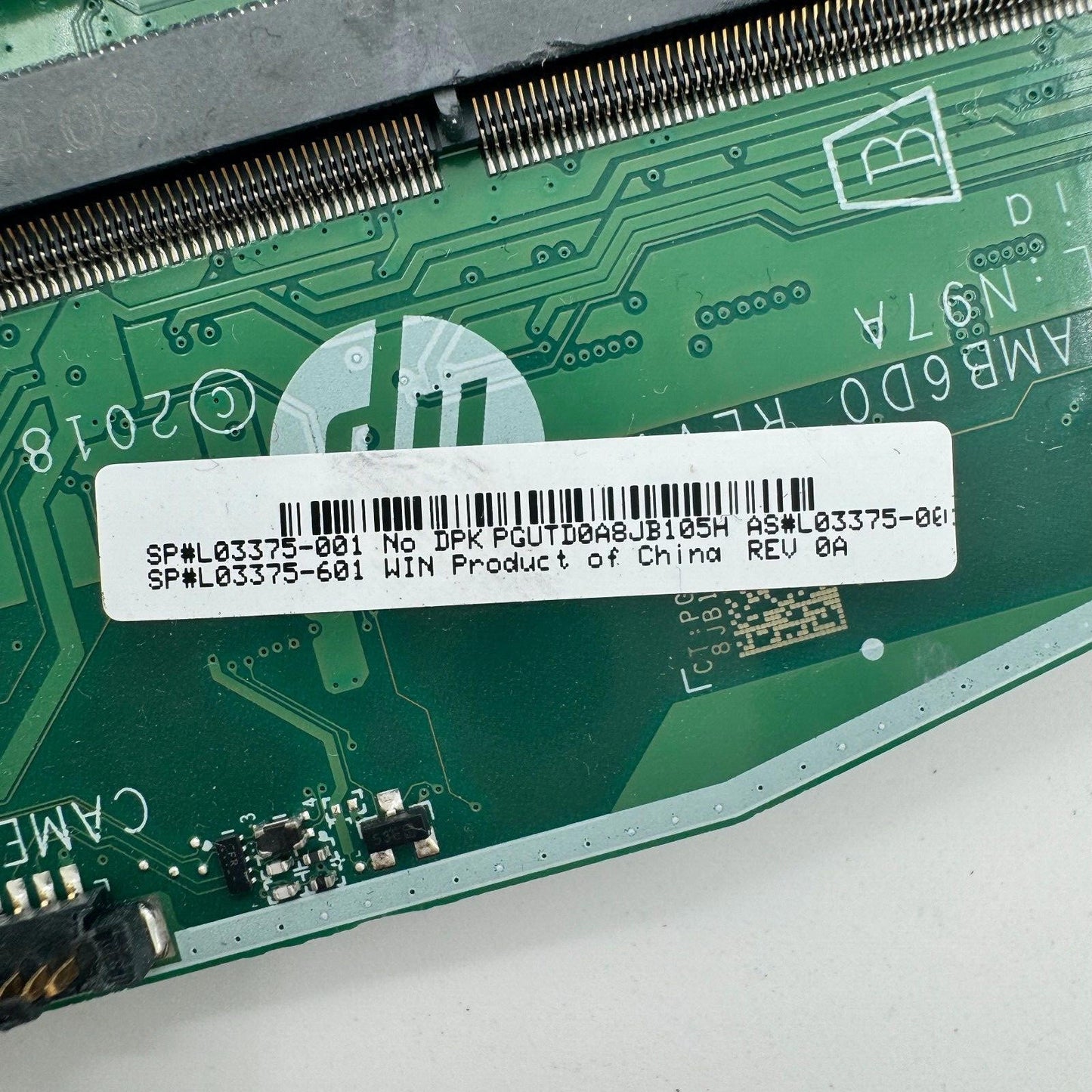 DEFECTIVE HP PAVILION 22-C0083W MOTHERBOARD L03375-601 *FOR PARTS OR REPAIR*